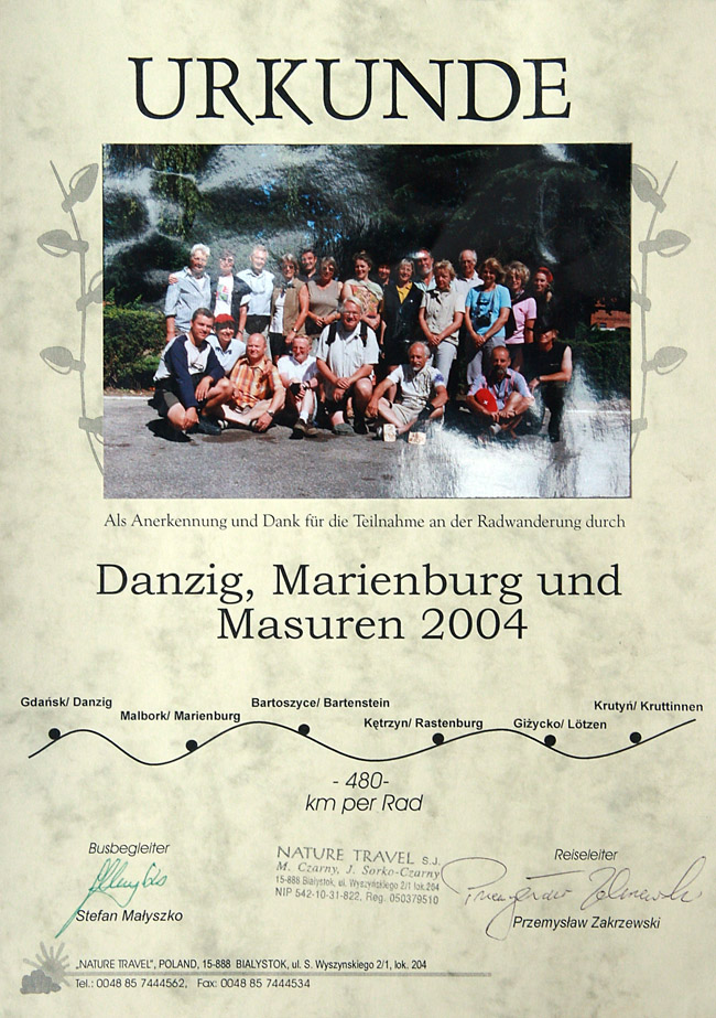 Danzig, Marienburg und Masuren 2004